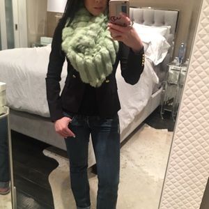 **NWT** green multiway infinity foe fur scarf